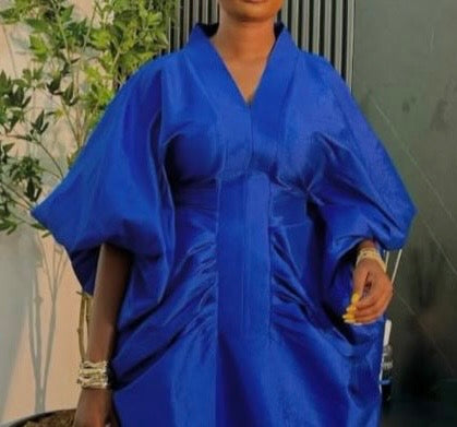 Luxury Boubou Dress. Blue