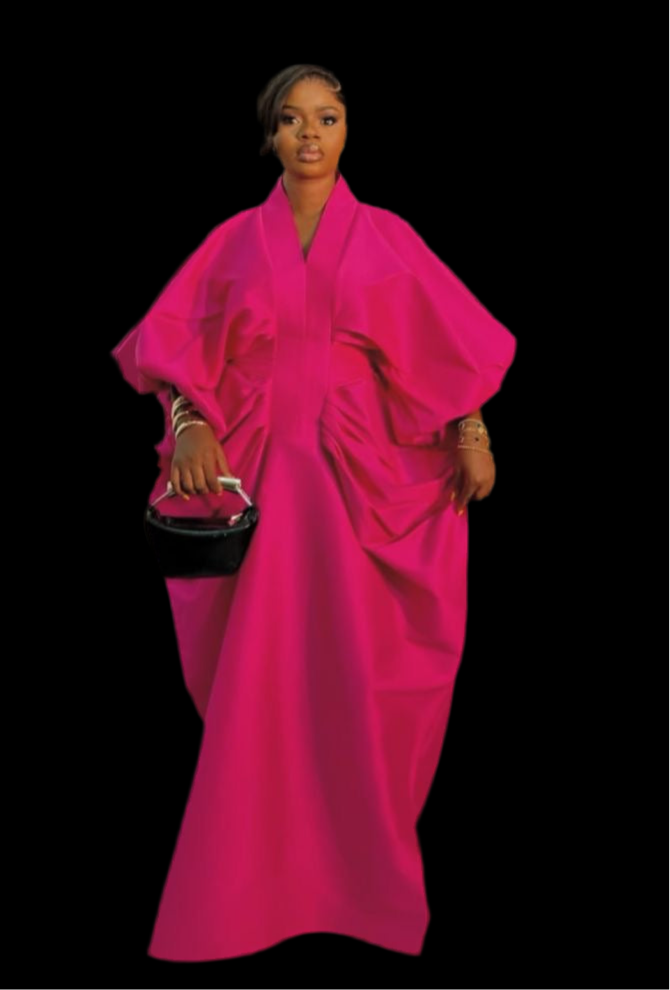 Luxury Boubou Dress. Pink