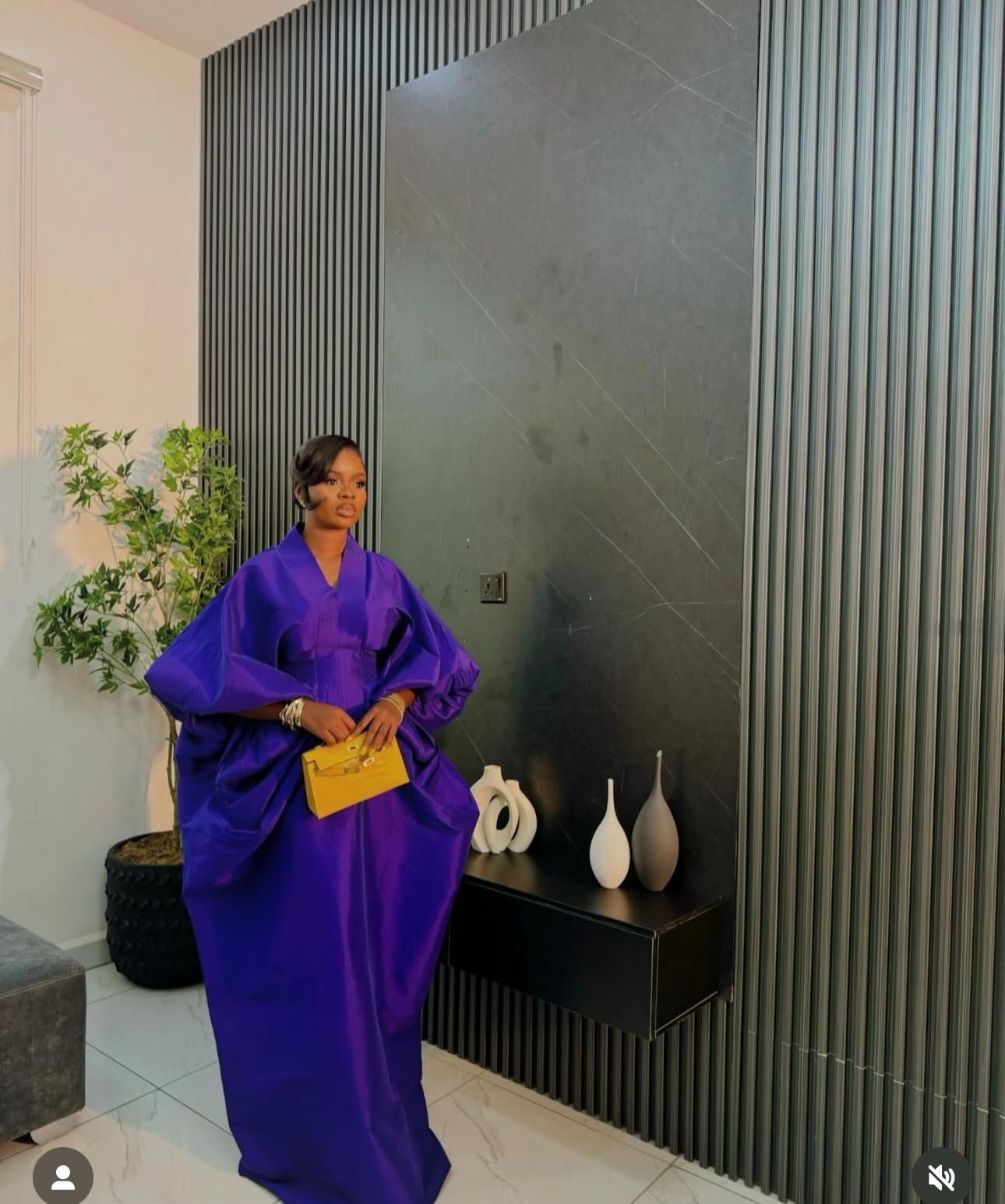Luxury Boubou Dress. Purple