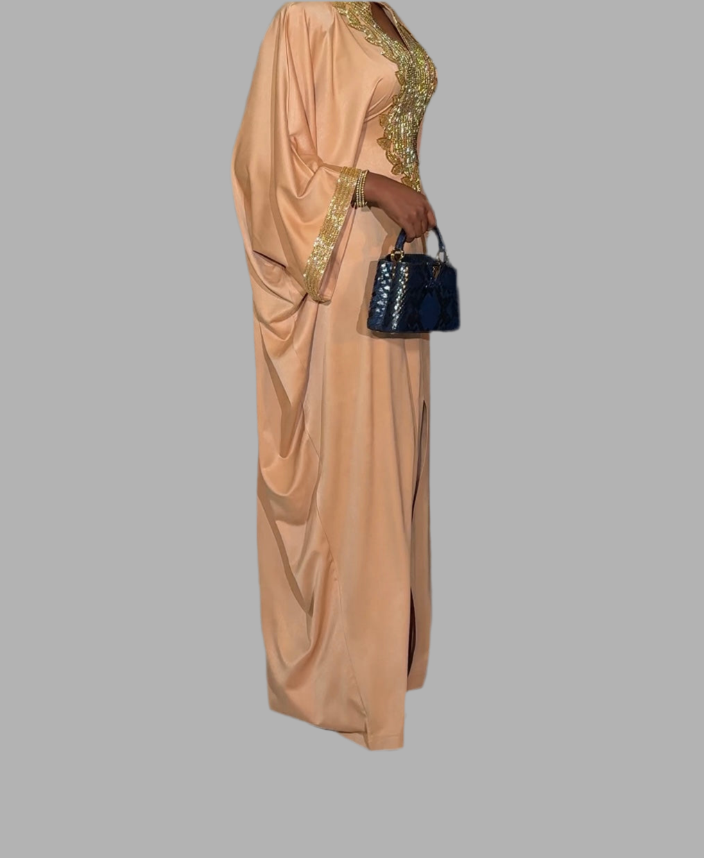 Luxury Boubou Dress. Duchess Silk