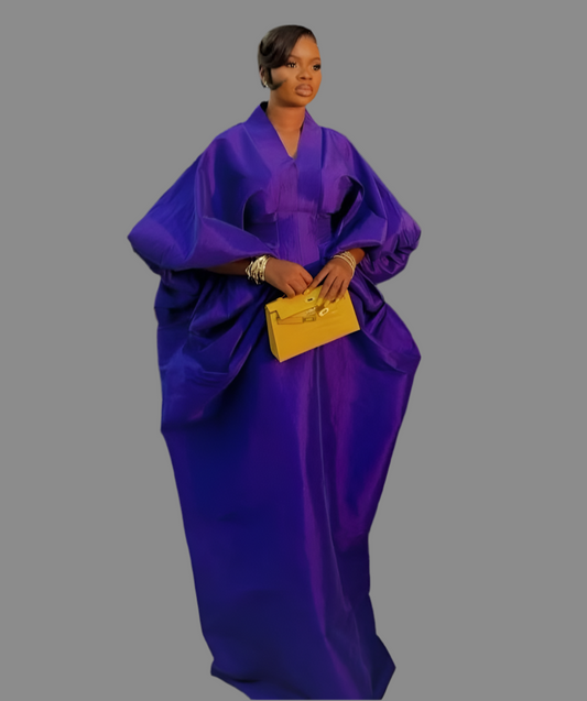 Luxury Boubou Dress. Purple