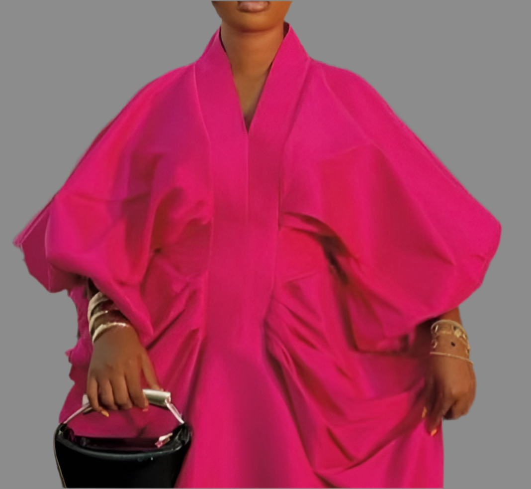 Luxury Boubou Dress. Pink
