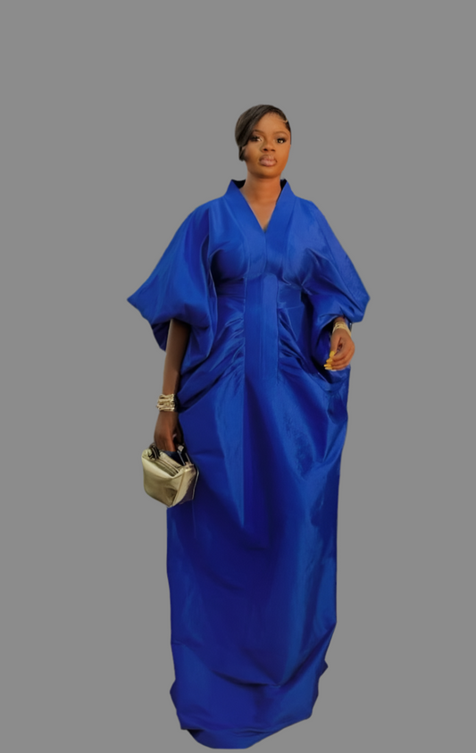 Luxury Boubou Dress. Blue