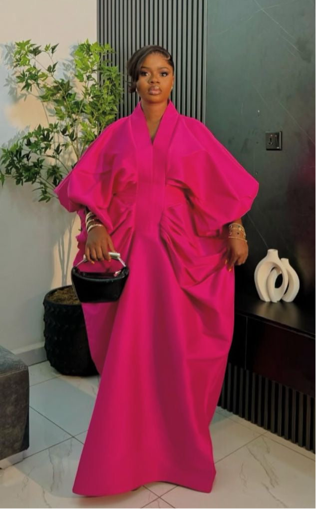 Luxury Boubou Dress. Pink
