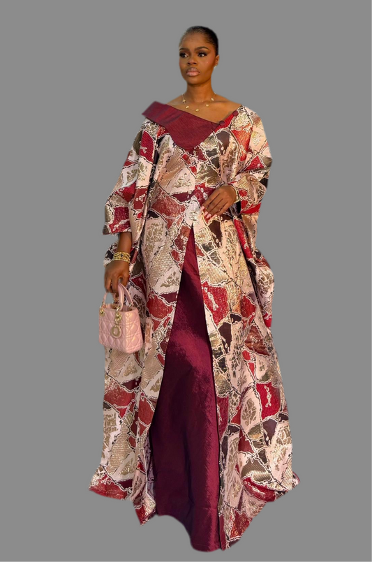 Luxury Boubou Dress. Timeless Elegance