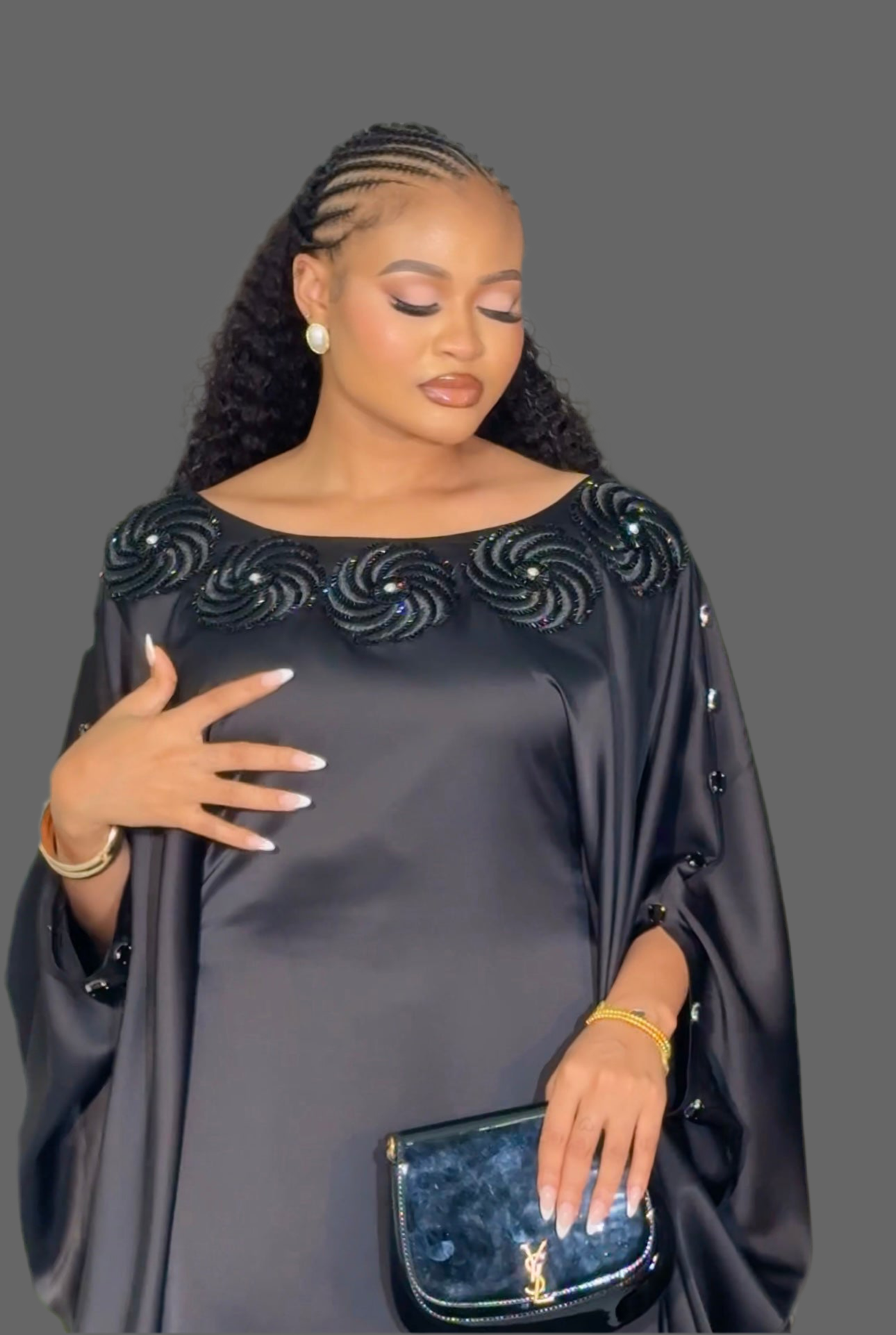 Luxury Boubou Dress. Duchess Silk