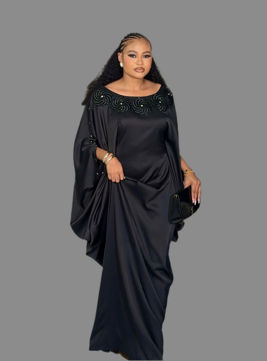 Luxury Boubou Dress. Duchess Silk