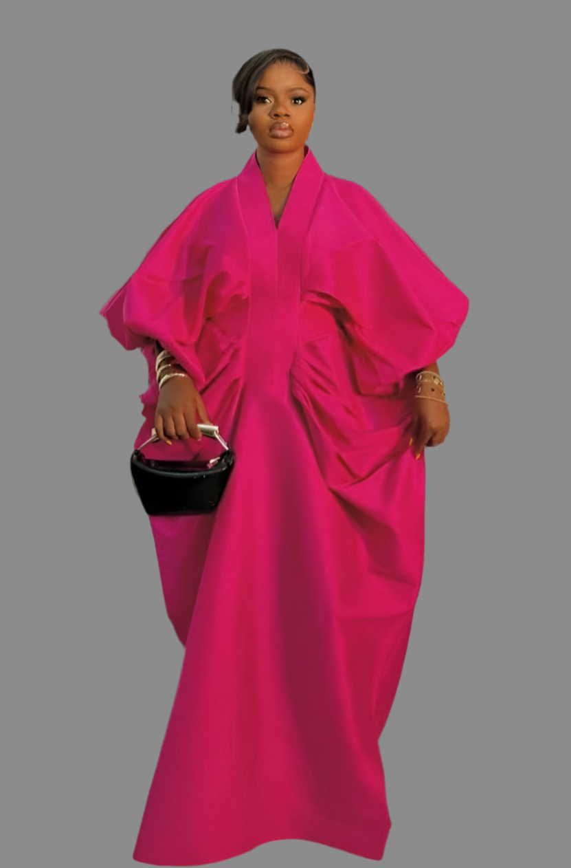 Luxury Boubou Dress. Pink
