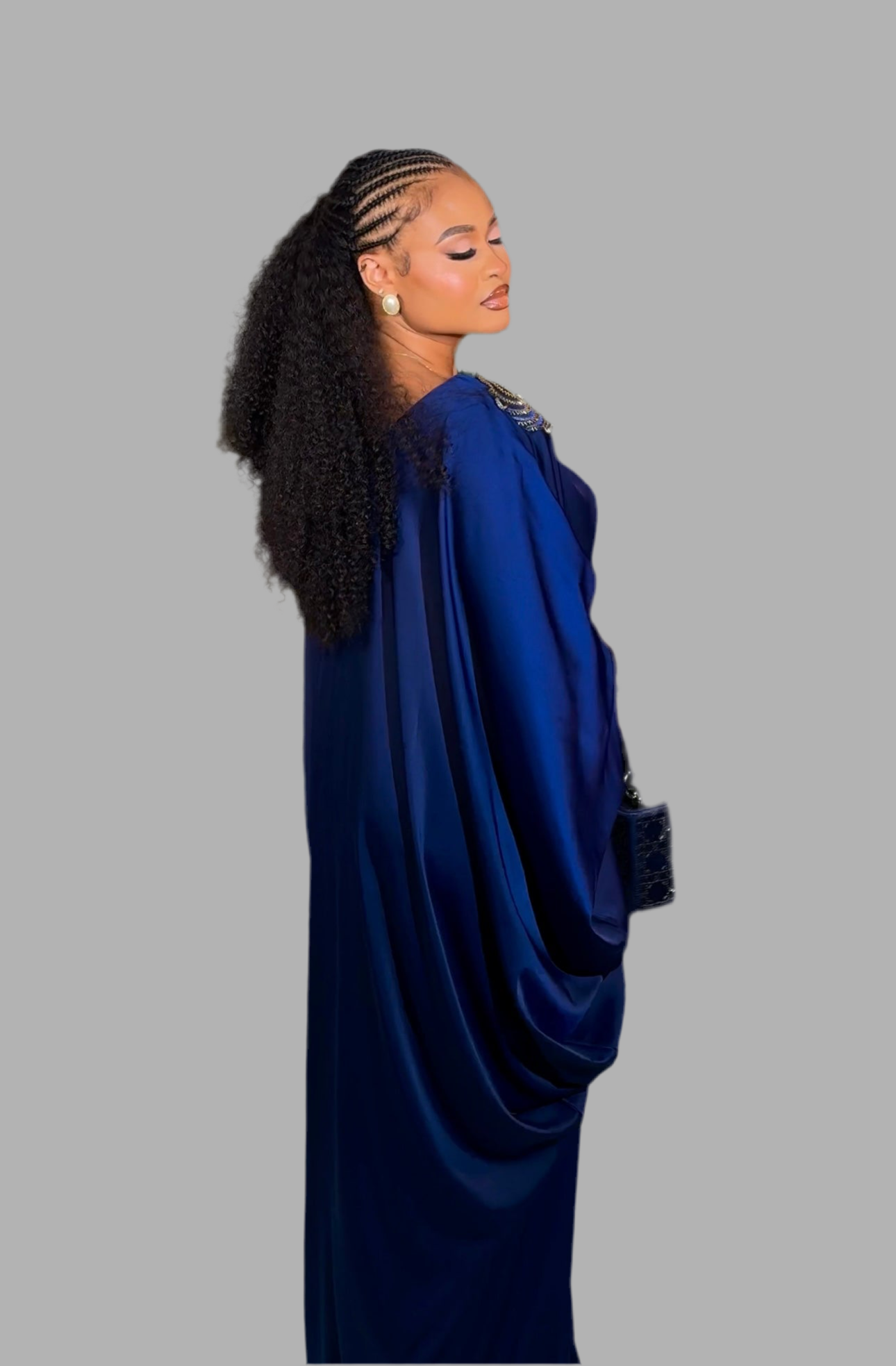 Luxury Boubou Dress. Duchess Silk
