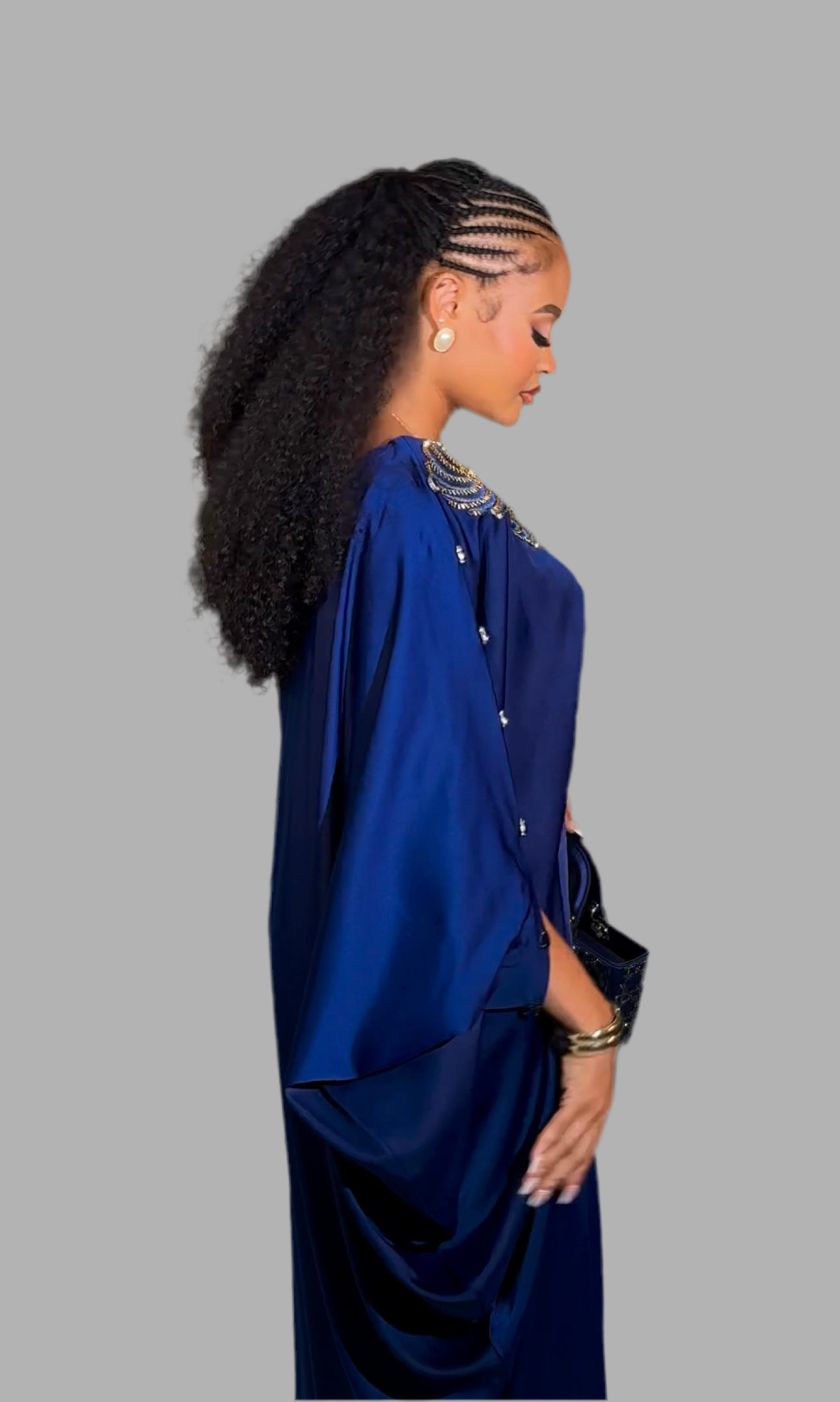 Luxury Boubou Dress. Duchess Silk