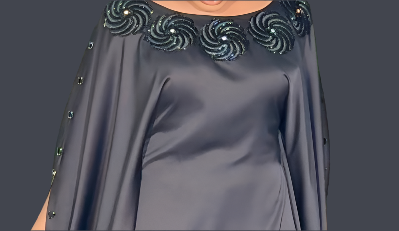 Luxury Boubou Dress. Duchess Silk