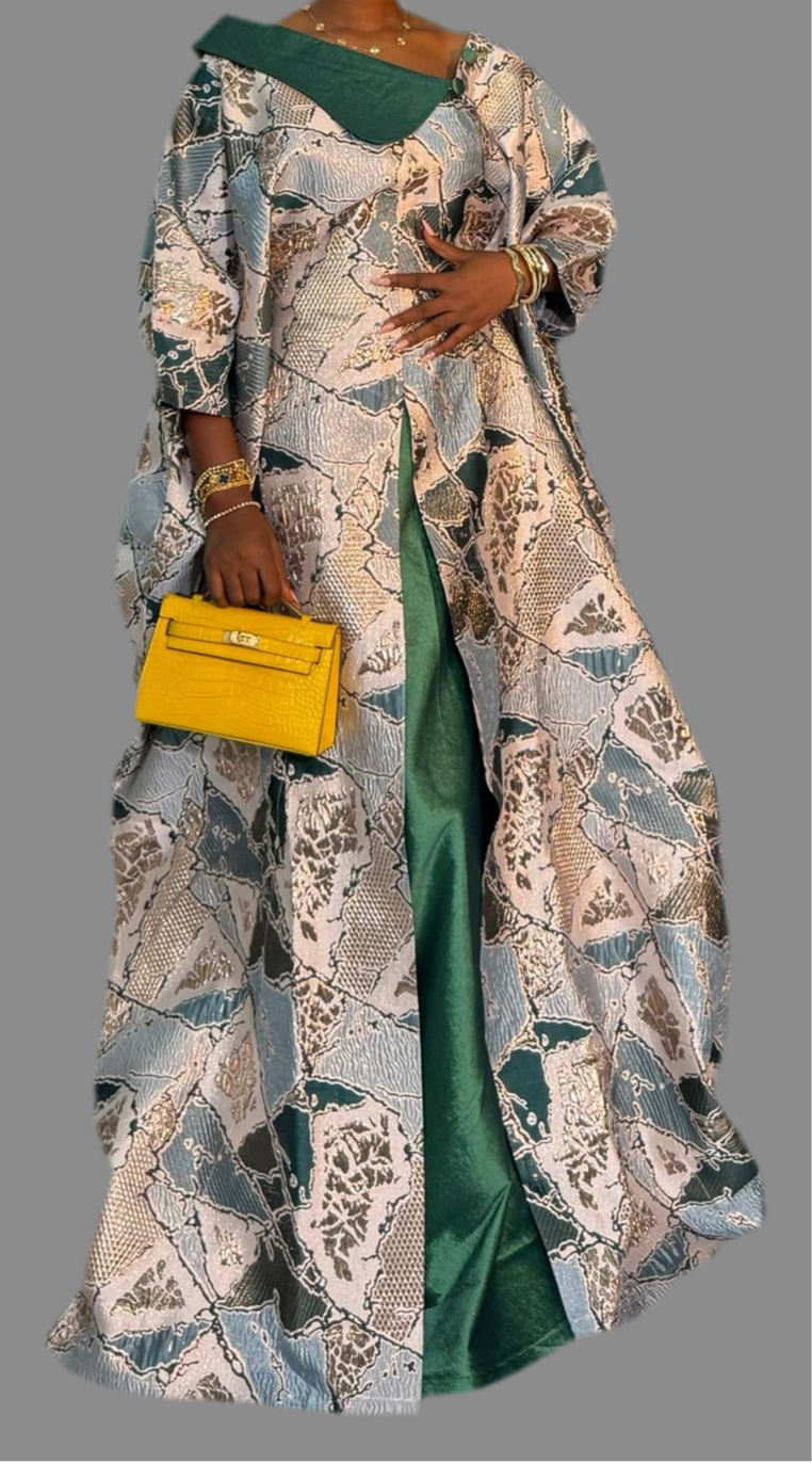 Luxury Boubou Dress. Timeless Elegance