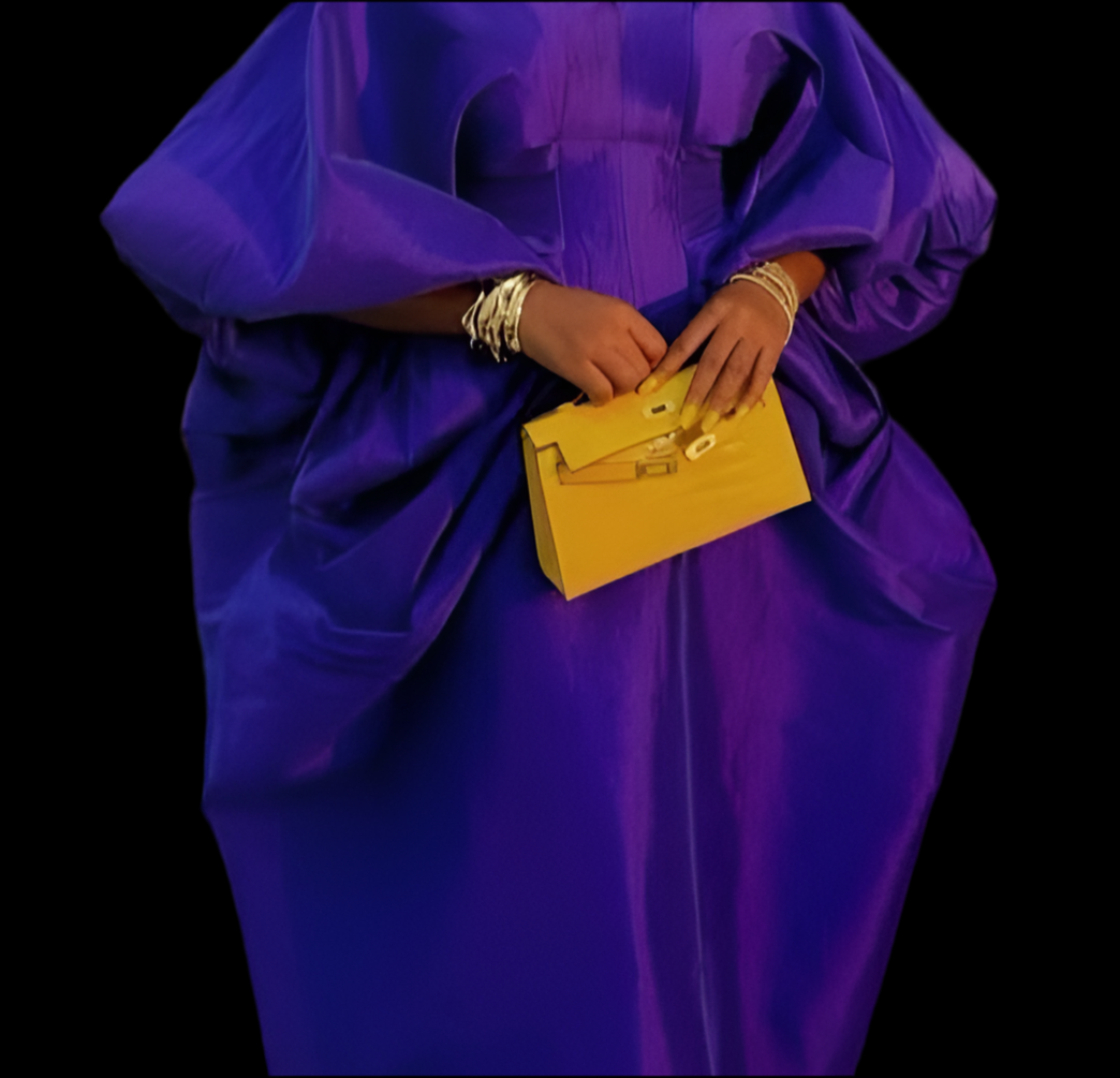 Luxury Boubou Dress. Purple