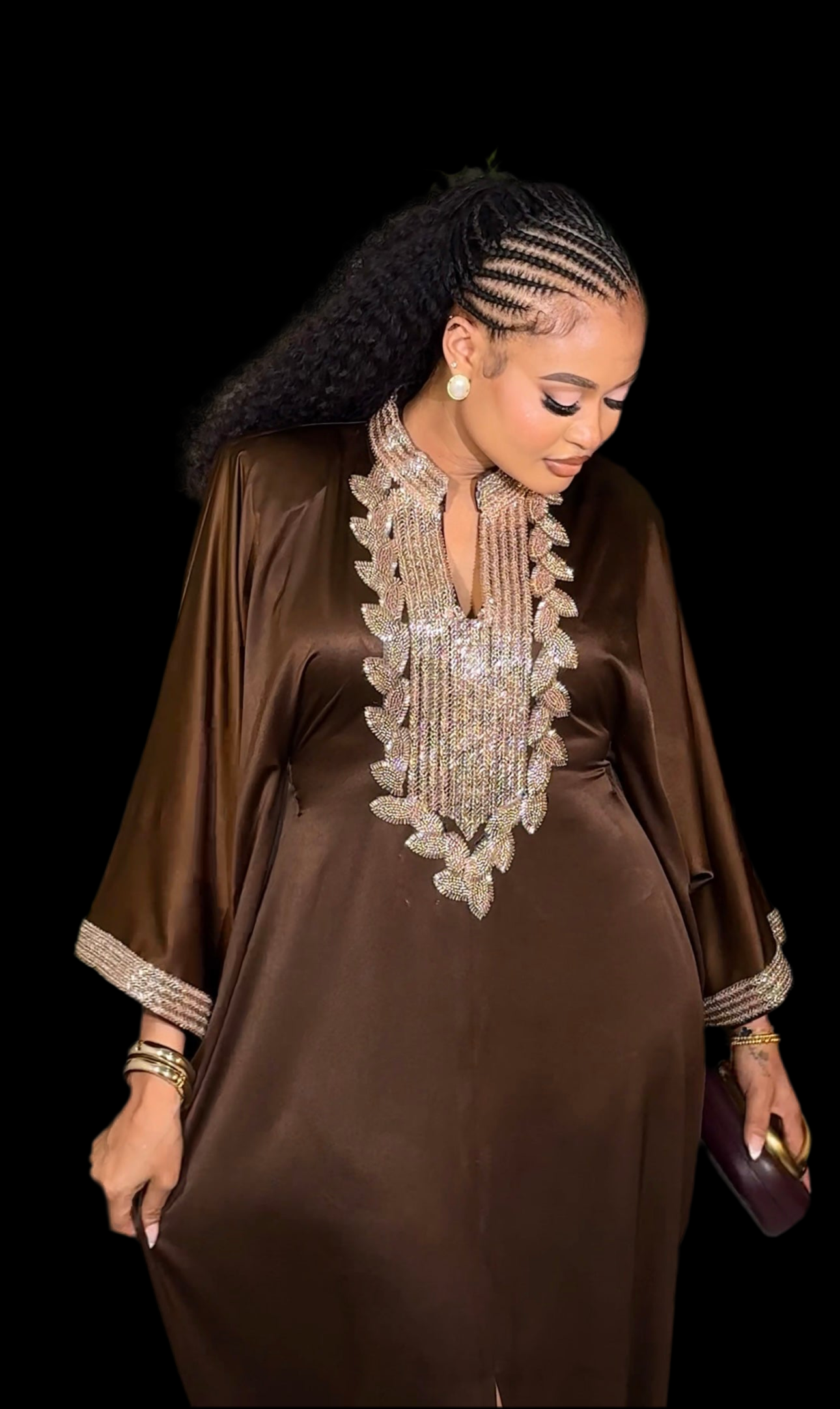 Luxury Boubou Dress. Duchess Silk