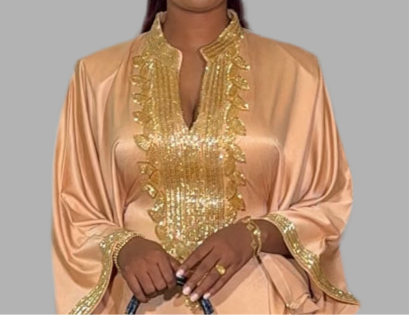 Luxury Boubou Dress. Duchess Silk