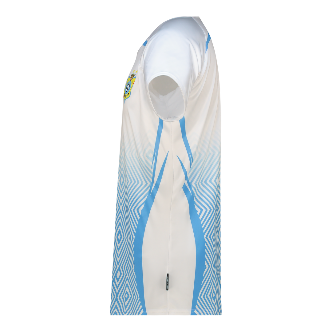 White. New Leopards Jersey.  2026 Jersey New DRC National soccer team . Nouvelles Vareuses RDC. Léopards du Congo . Congolese soccer . Congo jersey. Congo shirt . Congo maillot de football. Equipe nationale du Congo. CAF Congo Kinshasa