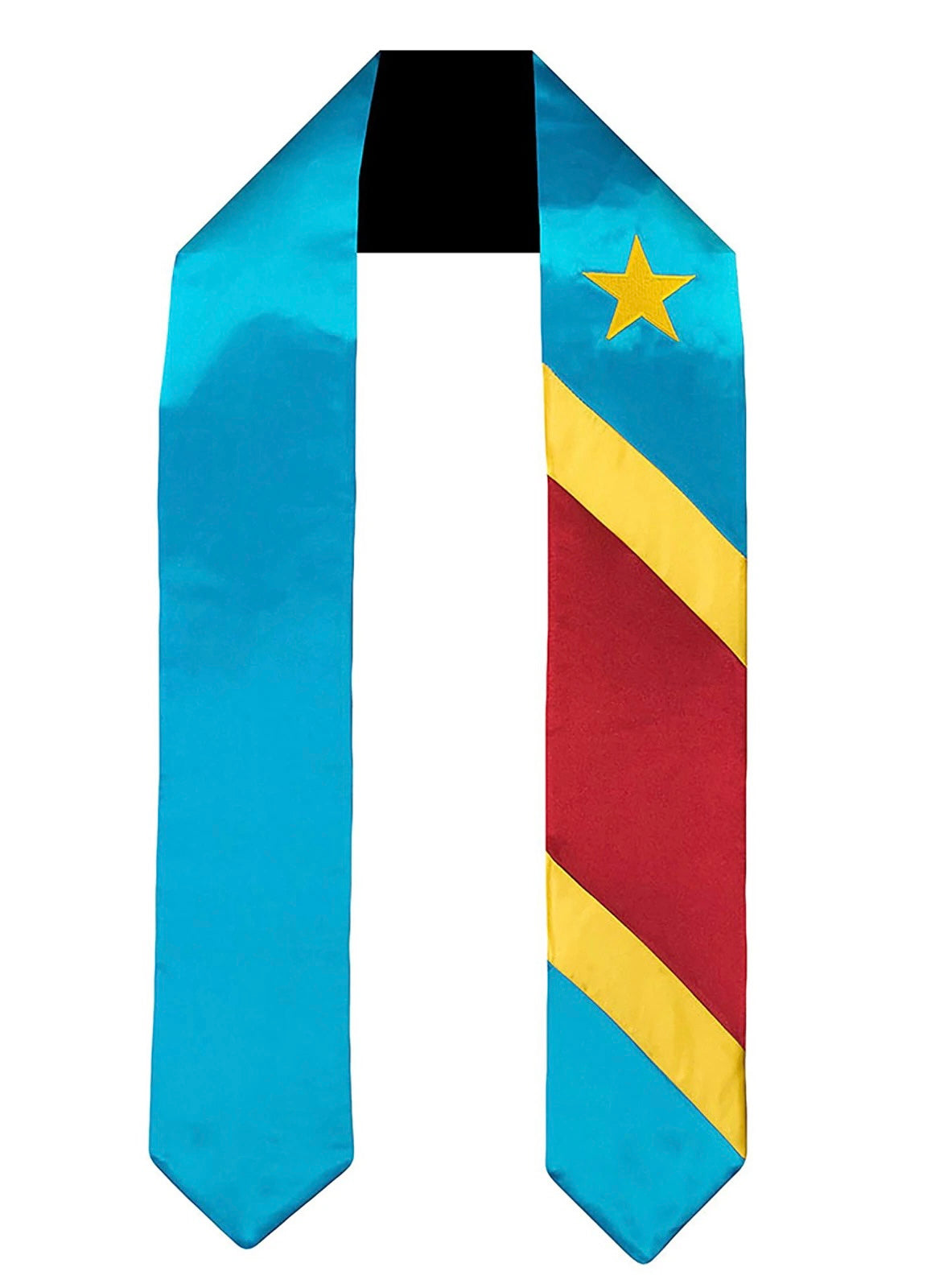 DRC graduation sash . DRC graduation stole. RDC flag graduation wear. Congo accessories.