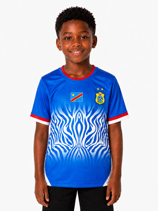 Children Congo Jerseys . Kids DRC jerseys. Congolese World Cup kids . New Leopards Jersey.  2026 Jersey New DRC National soccer team . Nouvelles Vareuses RDC. Léopards du Congo . Congolese soccer . Congo jersey. Congo shirt . Congo maillot de football.