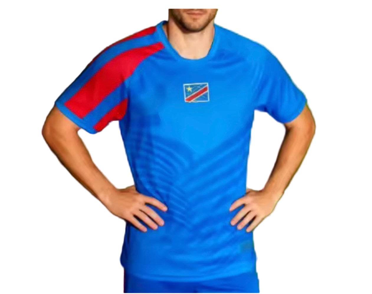 Leopards Jersey. Basic style with no brand , no logo . Style as pictured . Maillot de leopards. Congolese Jersey. DRC soccer jersey. Congo maillot de football . DRC National soccer team . Vareuses RDC. Léopards du Congo .