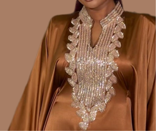 Luxury Boubou Dress. Duchess Silk