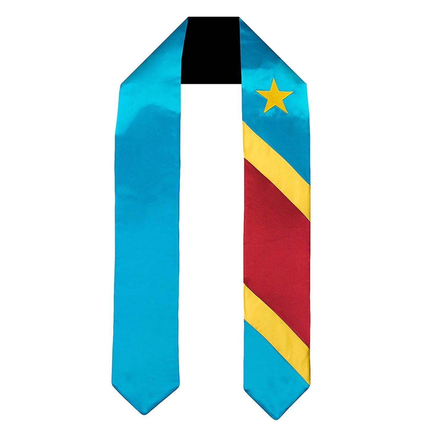 DRC graduation sash . DRC graduation stole. RDC flag graduation wear. Congo accessories.