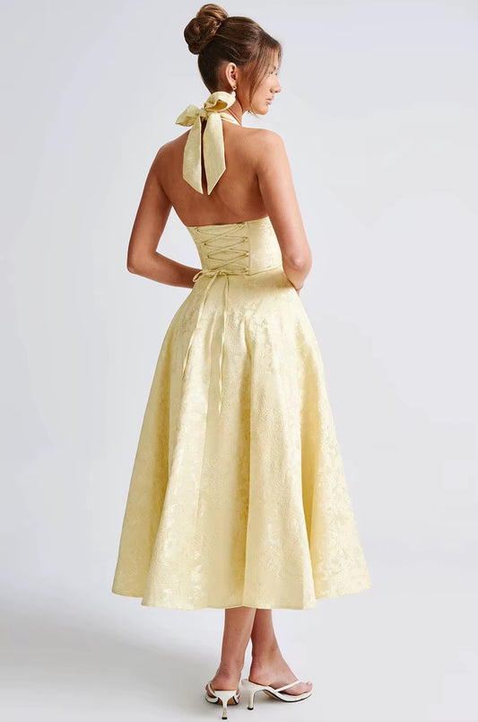Midi yellow  dress