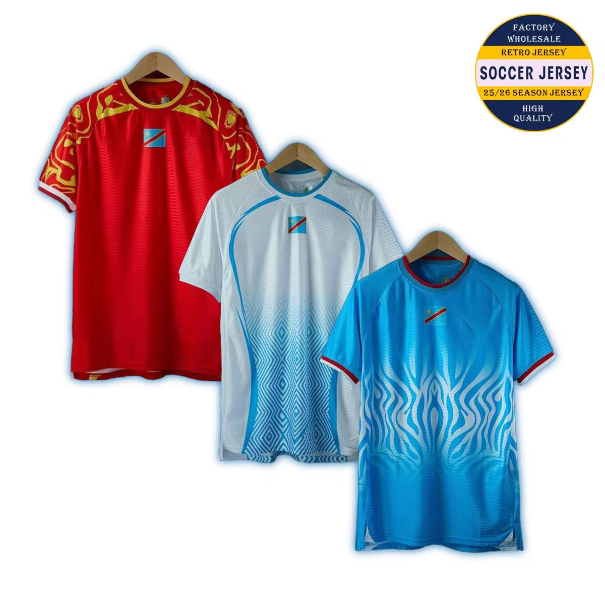 RED. New Leopards Jersey.  2026 Jersey New DRC National soccer team . Fan edition , Basic. Nouvelles Vareuses RDC. Léopards du Congo . Congolese soccer Congo jersey. shirt . Congo maillot de football. Equipe nationale du Congo. CAF Congo . Red