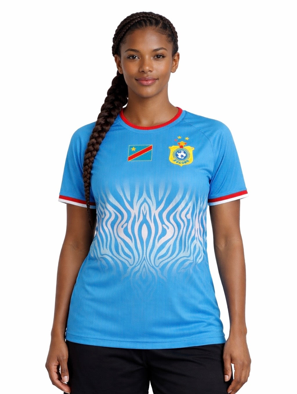 Leopards Jersey. DRC National soccer team . Vareuses RDC. Léopards du Congo . Congolese soccer . Congo jersey. Congo shirt . Congo maillot de football. Equipe nationale du Congo. CAF Congo Kinshasa