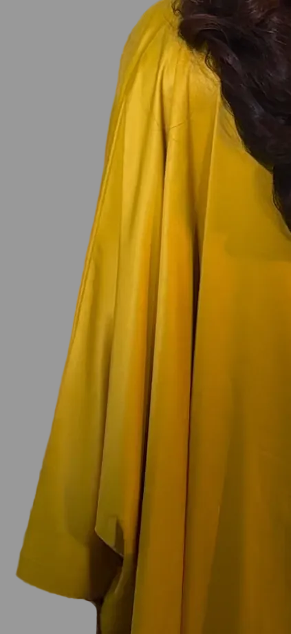 Luxury Pants Set . The Fashion Queen Collection. Yellow top and Black pants.