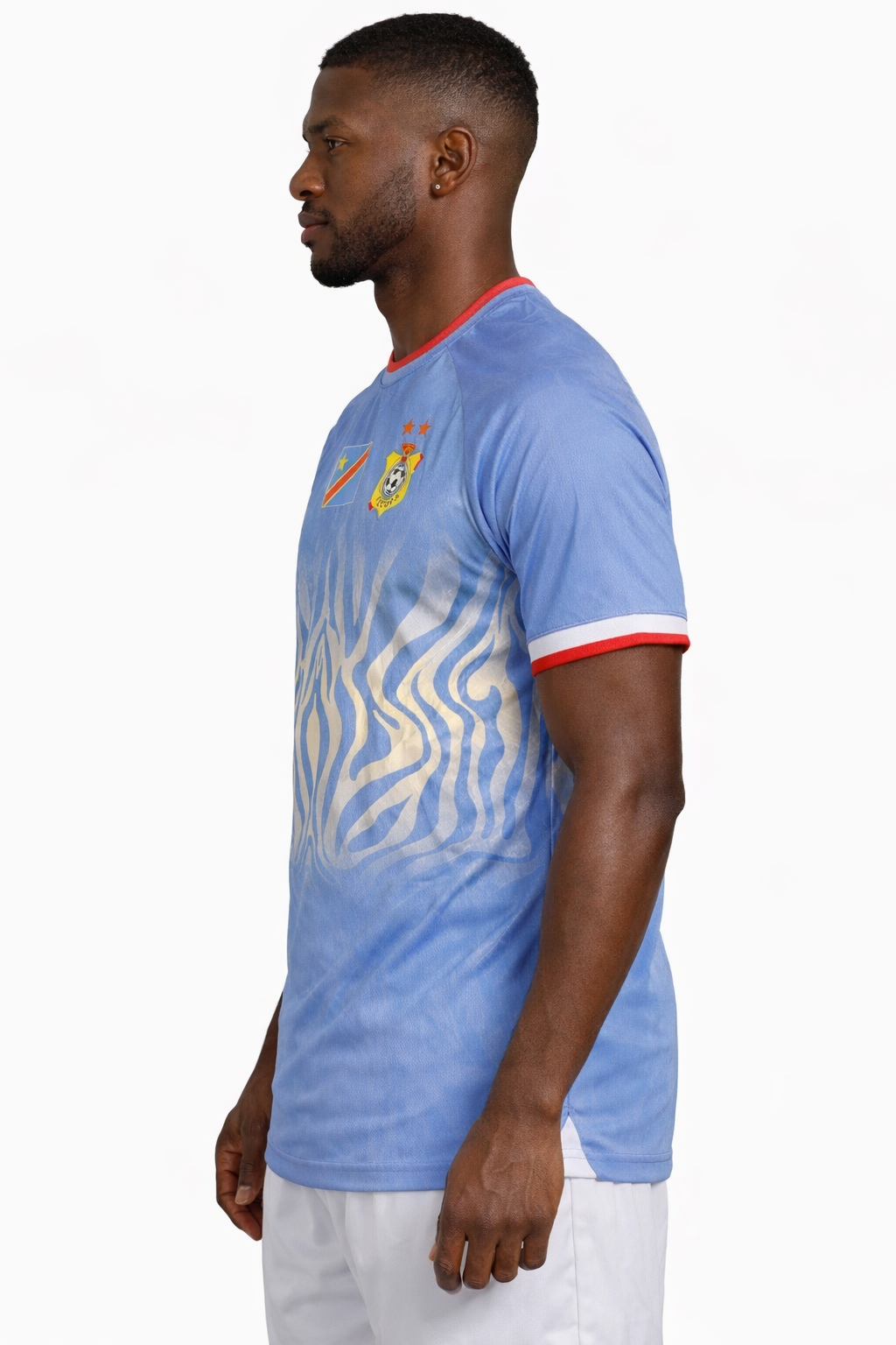New Leopards Jersey.  New DRC National soccer team . Nouvelles Vareuses RDC. Léopards du Congo . Congolese soccer . Congo jersey. Congo shirt . Congo maillot de football. Equipe nationale du Congo. CAF Congo Kinshasa