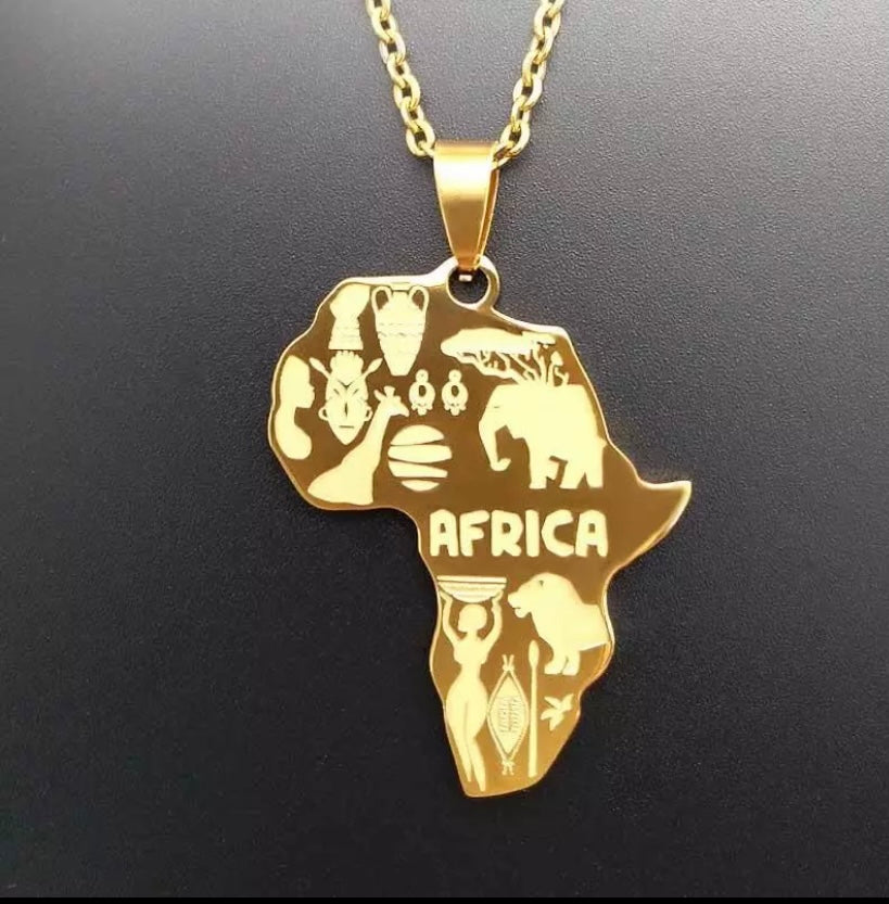 Map of Africa Charm