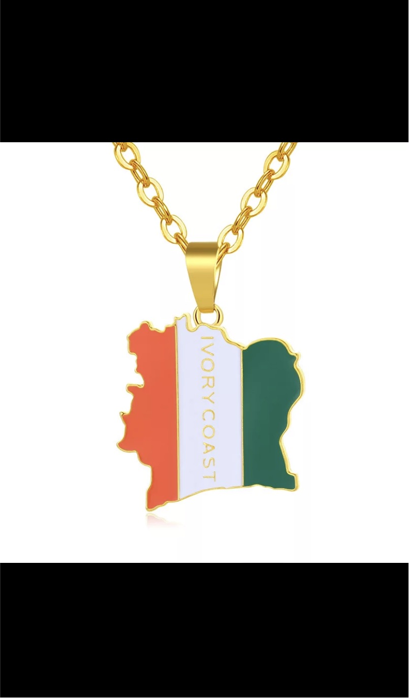 Map of Ivory Coast Charm