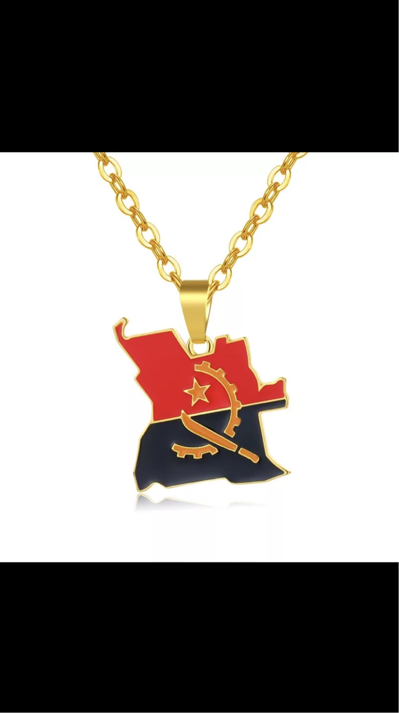 Map of Angola Charm