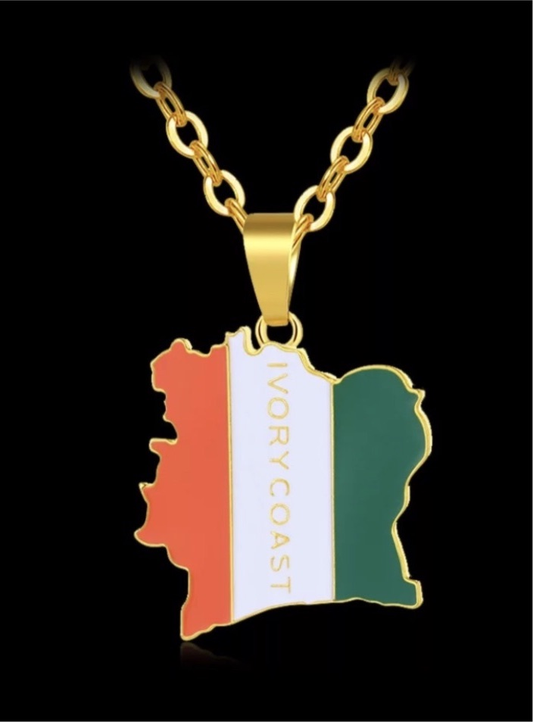 Map of Ivory Coast Charm